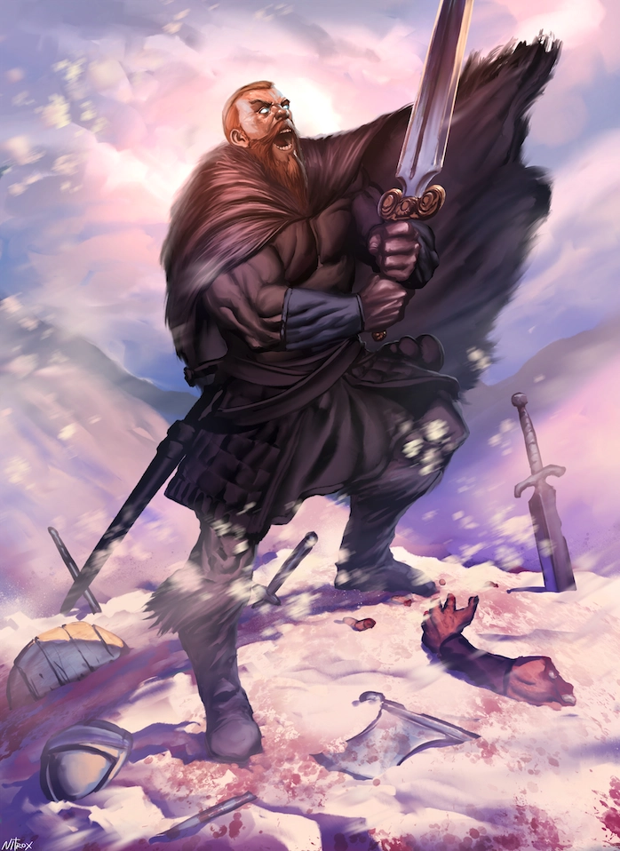 Ilustración de la baraja Libre bárbaro